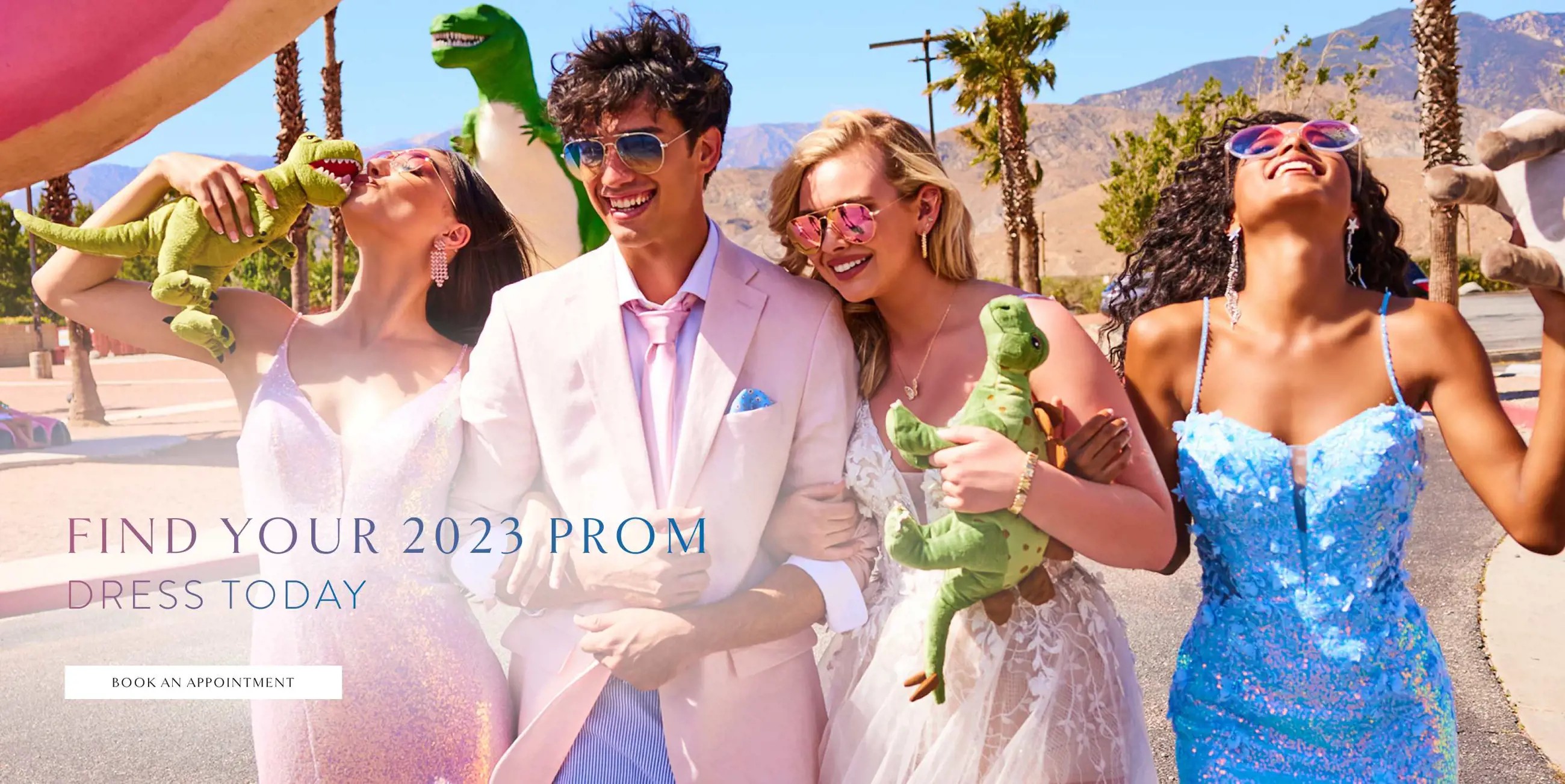 Prom dresses at Debi's Bridal located in San Antonio, TX